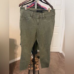 Torrid army green jeggings size 12 extra short